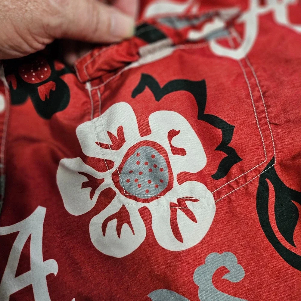 Wes and Willy Alabama Crimson Tide Floral Swim Trunks Mens Large‎ Red SH0002